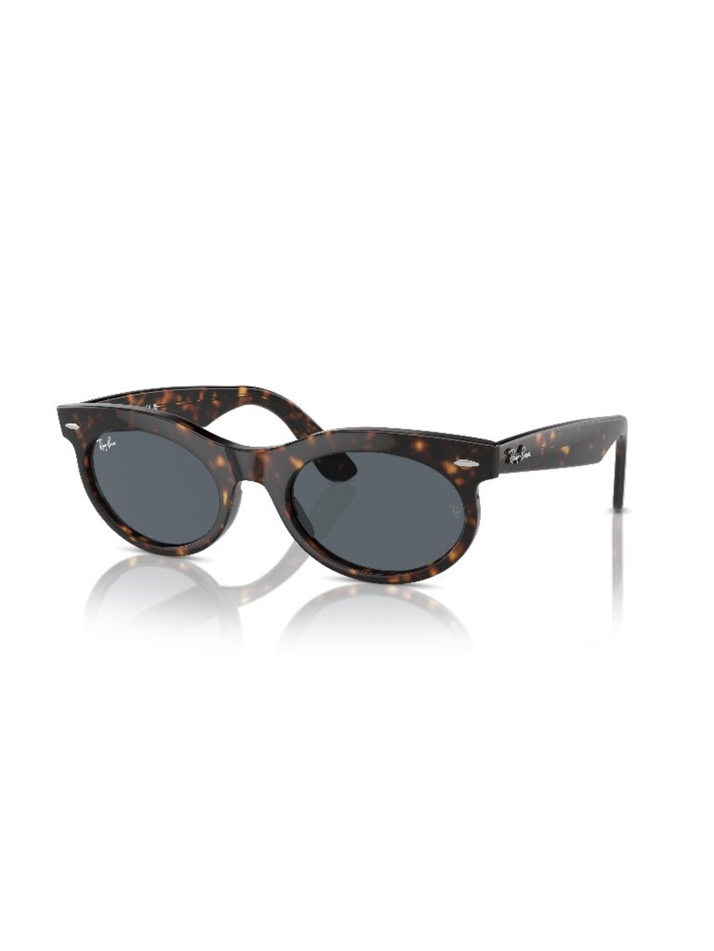 New Ray-Ban Unisex Sunglasses Havana Round Blue Lens Acetate Frame Ray Ban OVAL